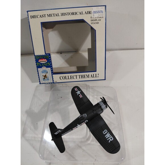 Model Power 5356-1 Postage Stamp 1:100 Scale Die Cast F-4U Corsair Airplane - Picture 8 of 13